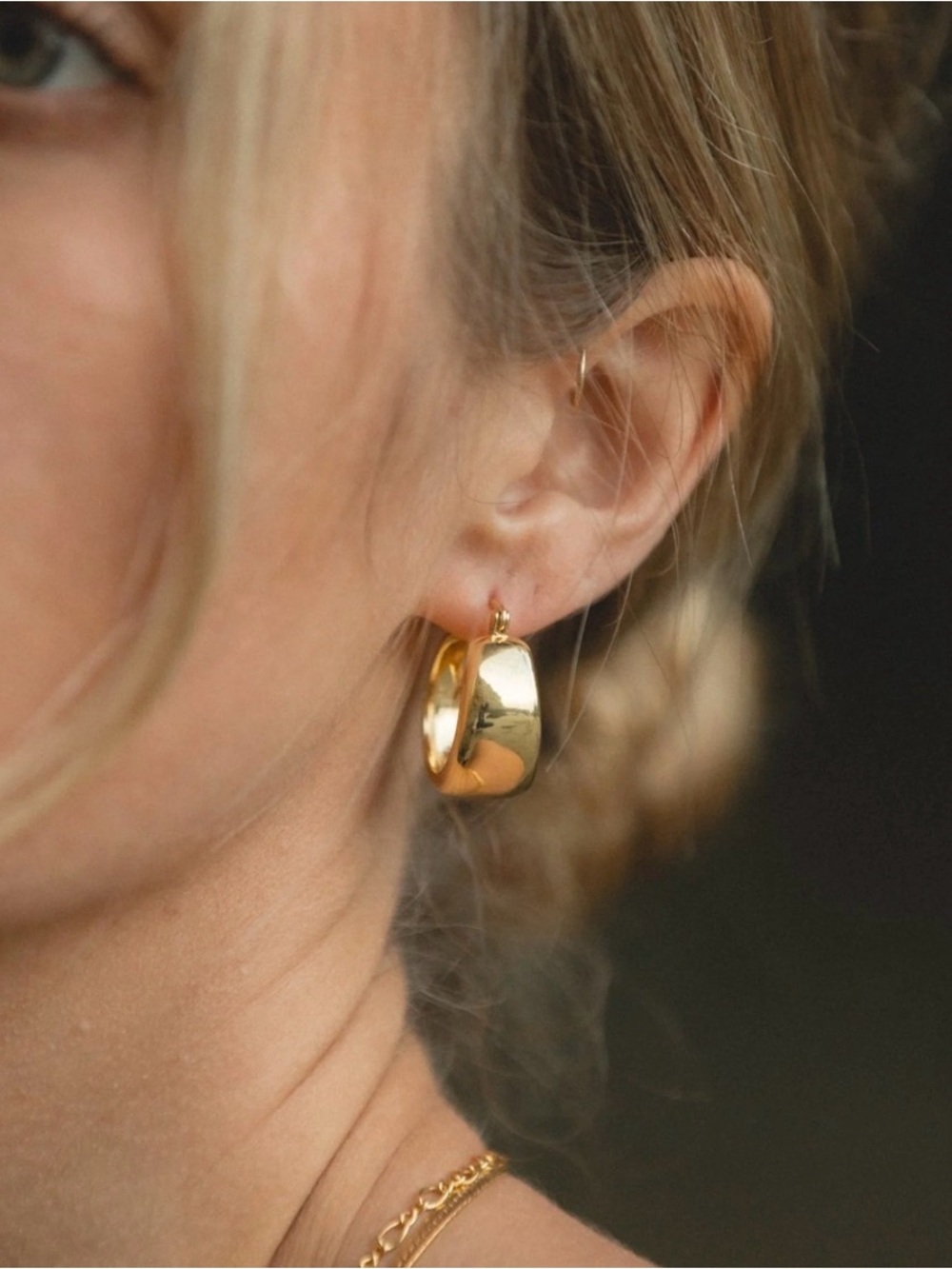 Our Spare Change - Chunky Gold Hoops